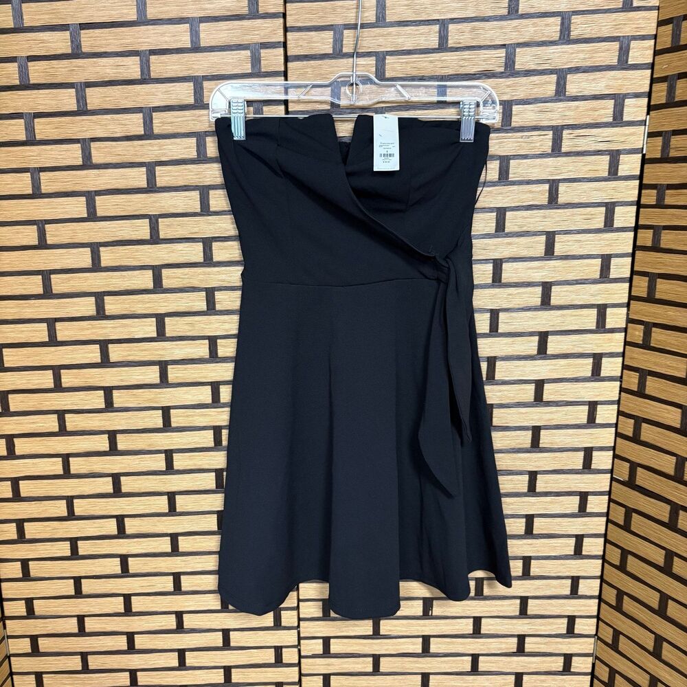 Mi Ami Black Strapless Dress Size Small